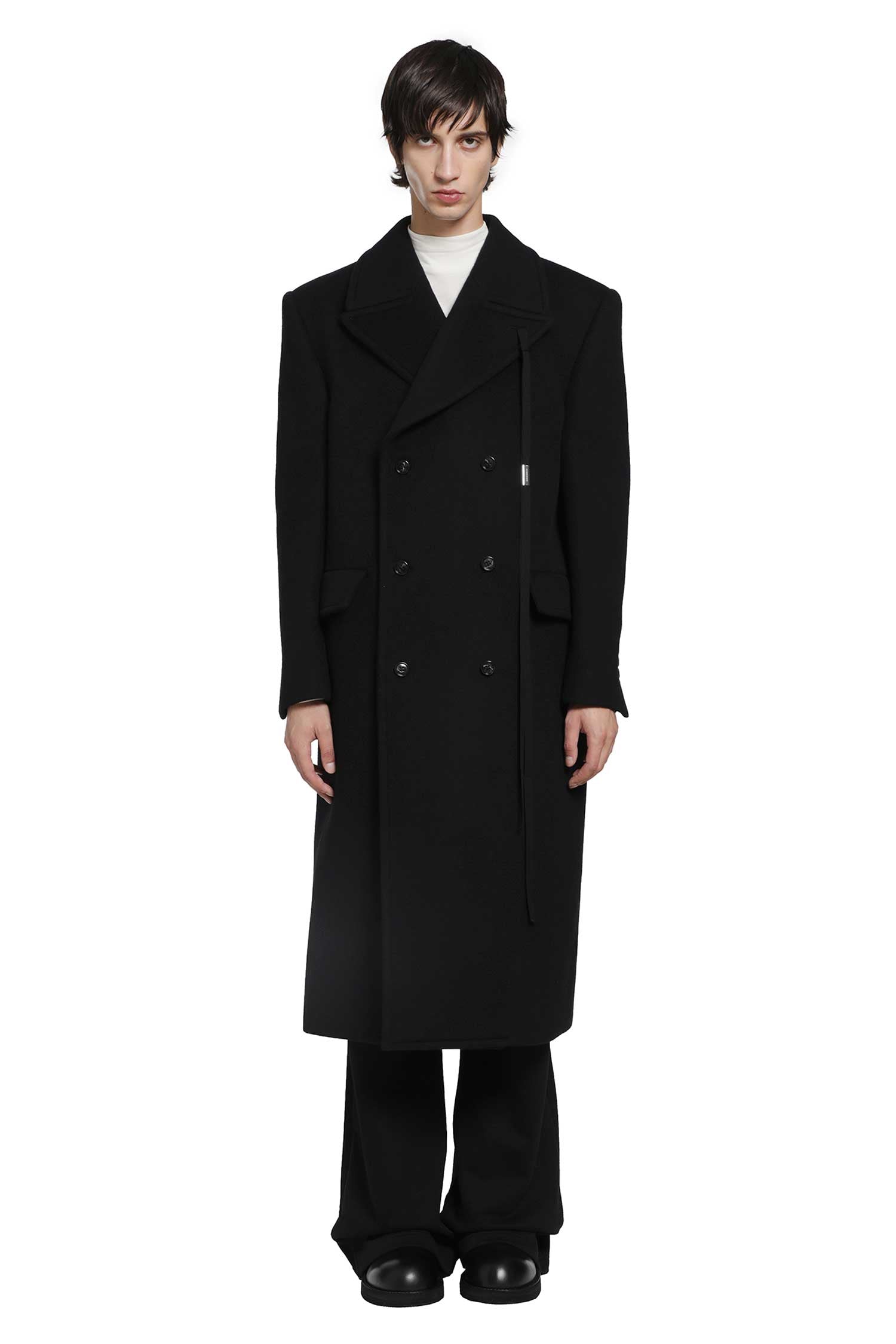 ANN DEMEULEMEESTER Jake Double-Breasted High Comfort Coat man