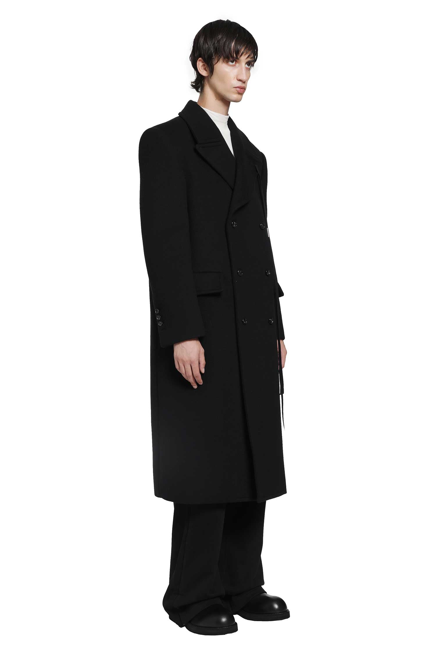 ANN DEMEULEMEESTER Jake Double-Breasted High Comfort Coat man
