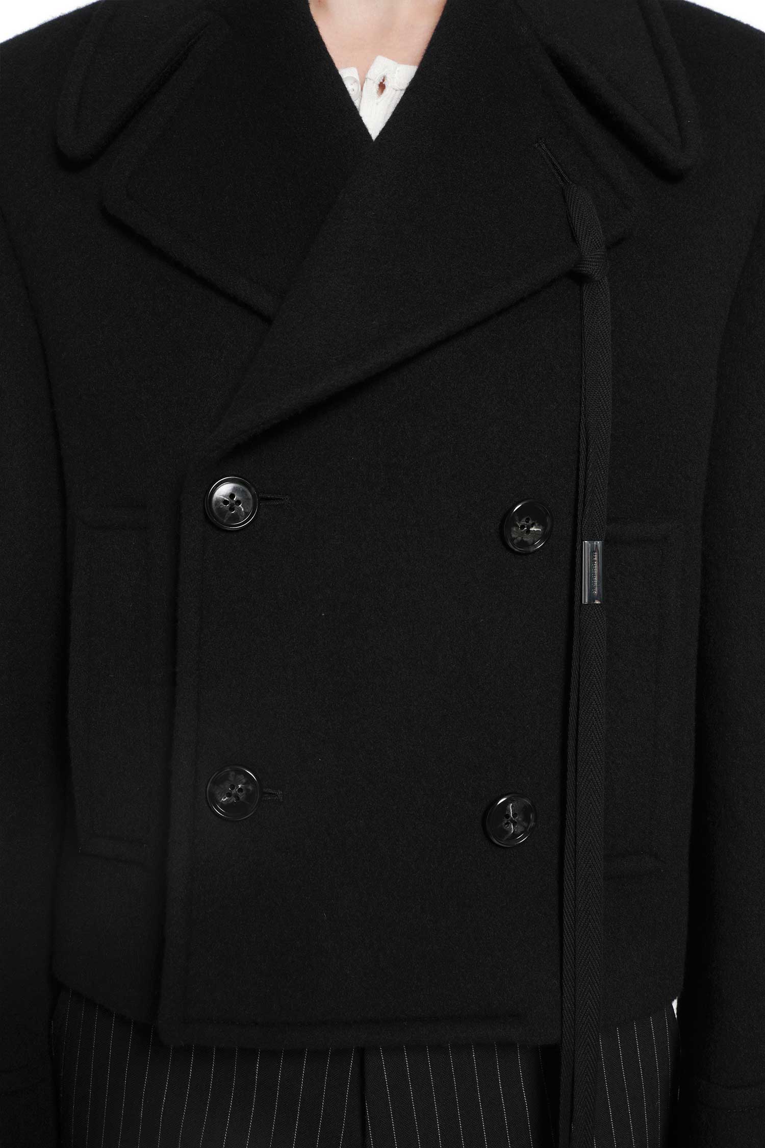 ANN DEMEULEMEESTER Dalmar Double-Breasted Short Caban man
