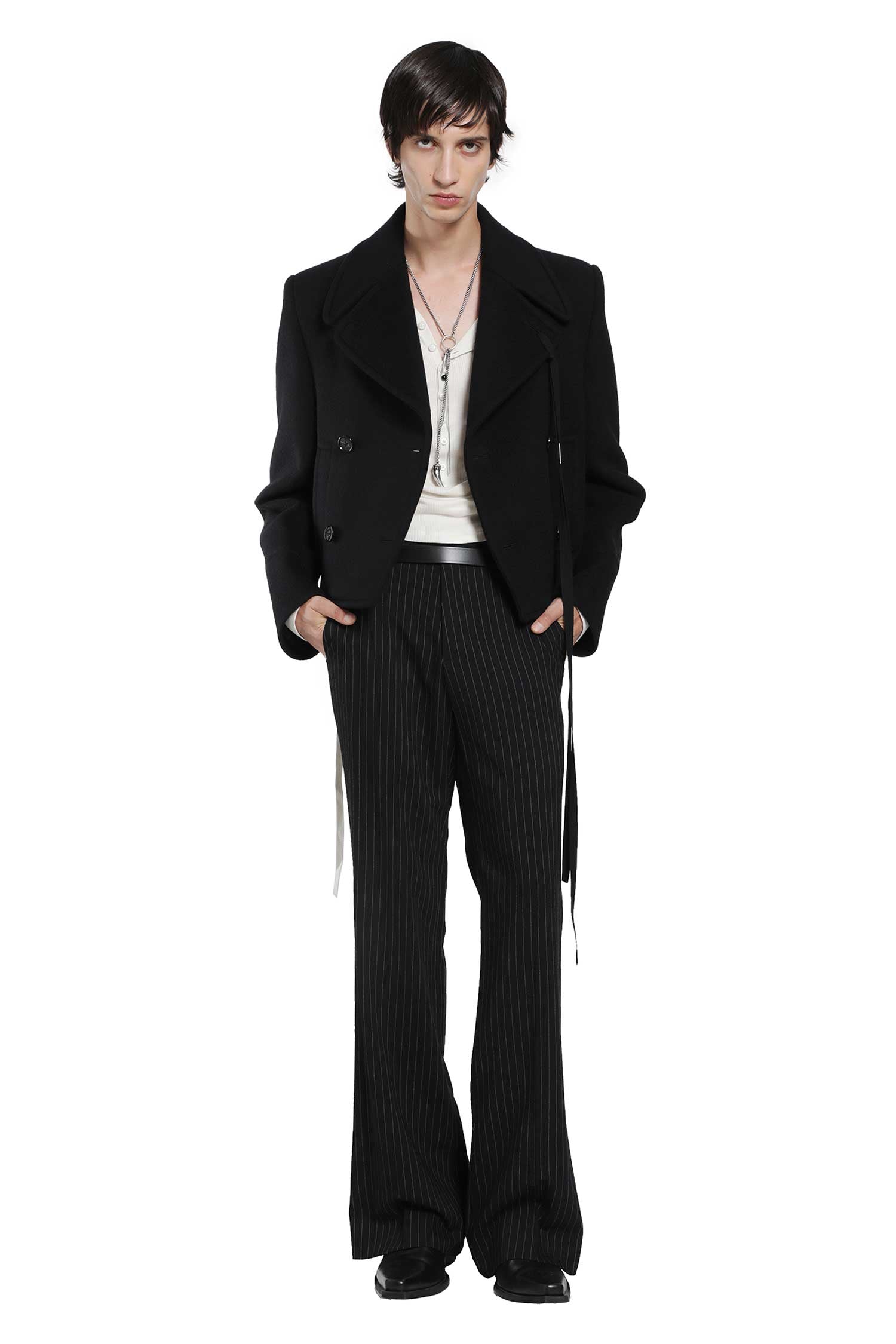 Dalmar Double-Breasted Short Caban