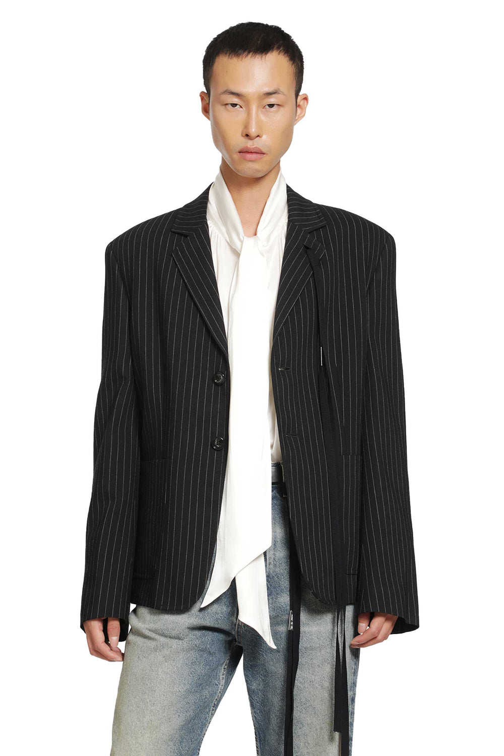 ANN DEMEULEMEESTER Rami Deconstructed Blazer man