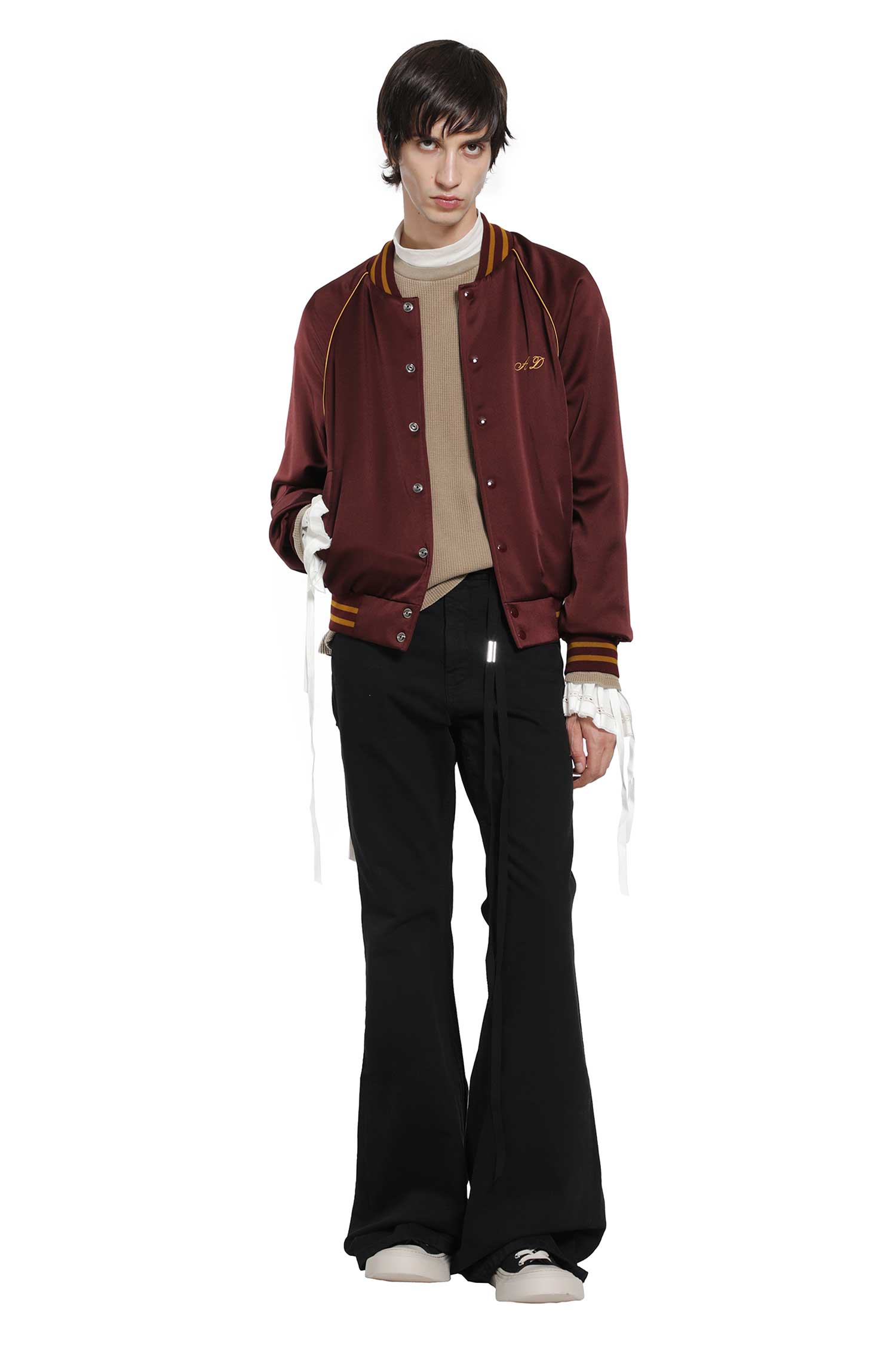 ANN DEMEULEMEESTER ''Lovers Forever'' Bomber in Cady Satin man