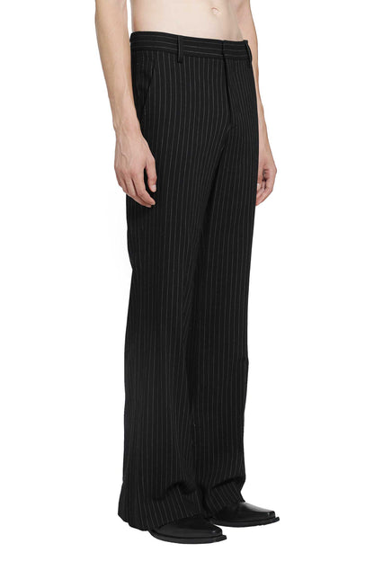 Stefan Chalk Stripe Flared Trousers