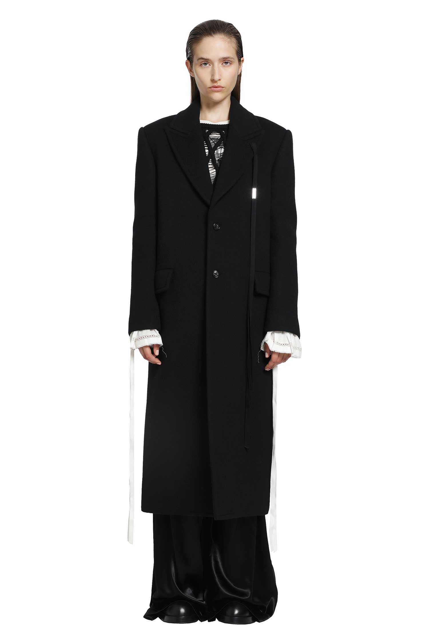 ANN DEMEULEMEESTER Aldina Beaver Wool Coat woman