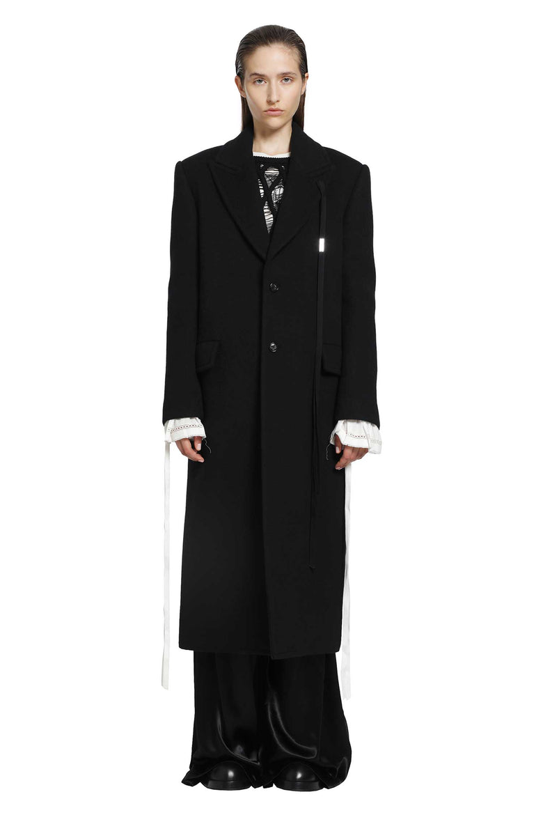 
              ANN DEMEULEMEESTER Aldina Beaver Wool Coat woman
            