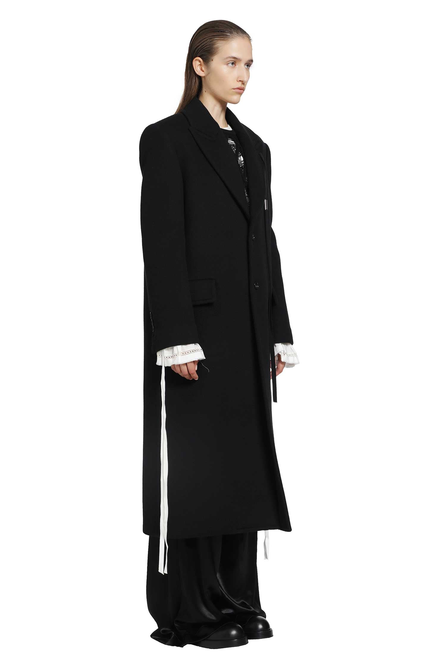 ANN DEMEULEMEESTER Aldina Beaver Wool Coat woman