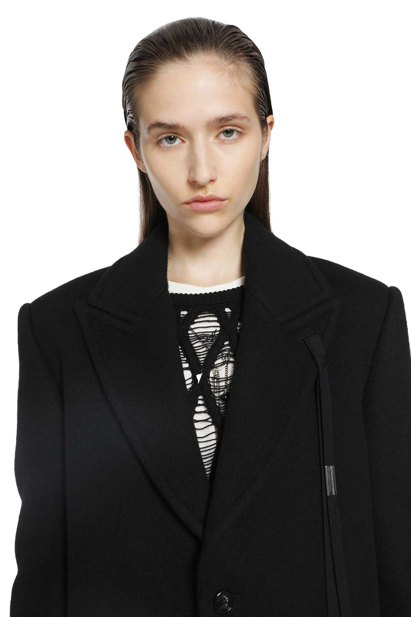 ANN DEMEULEMEESTER Aldina Beaver Wool Coat woman