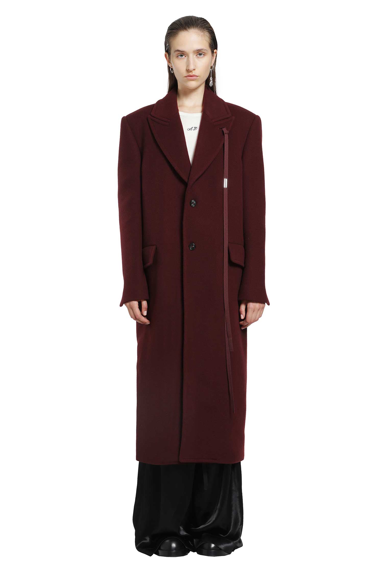 ANN DEMEULEMEESTER Aldina Beaver Wool Coat woman