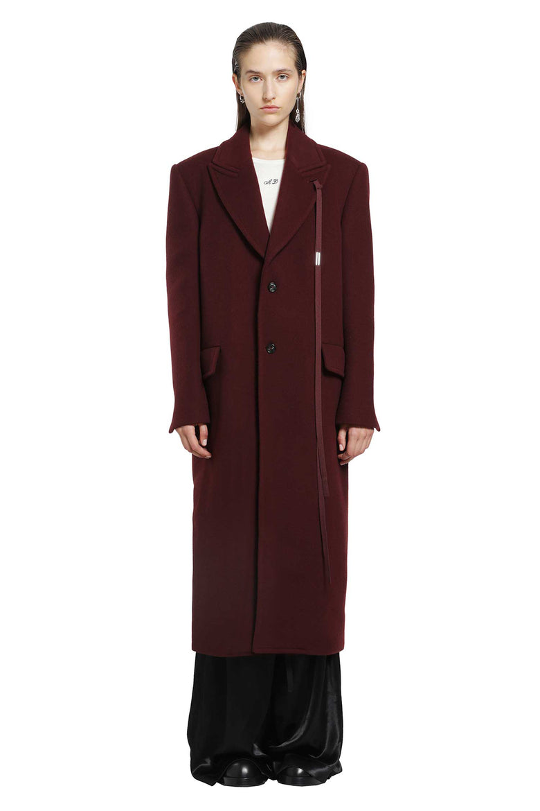 
              ANN DEMEULEMEESTER Aldina Beaver Wool Coat woman
            