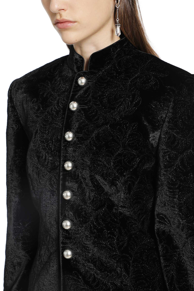 ANN DEMEULEMEESTER Yana Marsina Jacket in Paisley Velvet woman