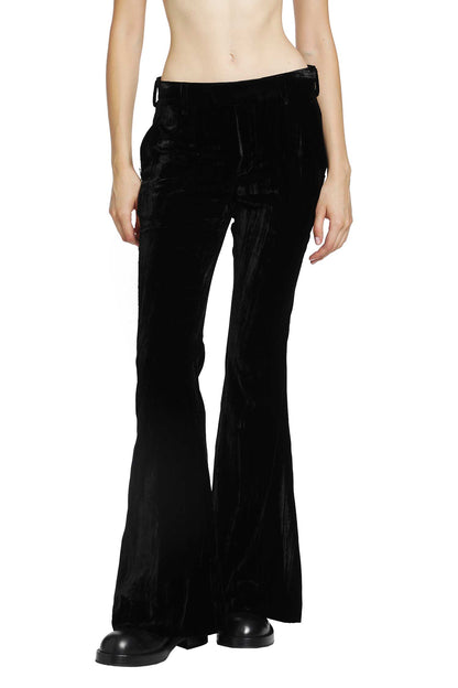 Adri Bootcut Trousers in Froissé Velvet