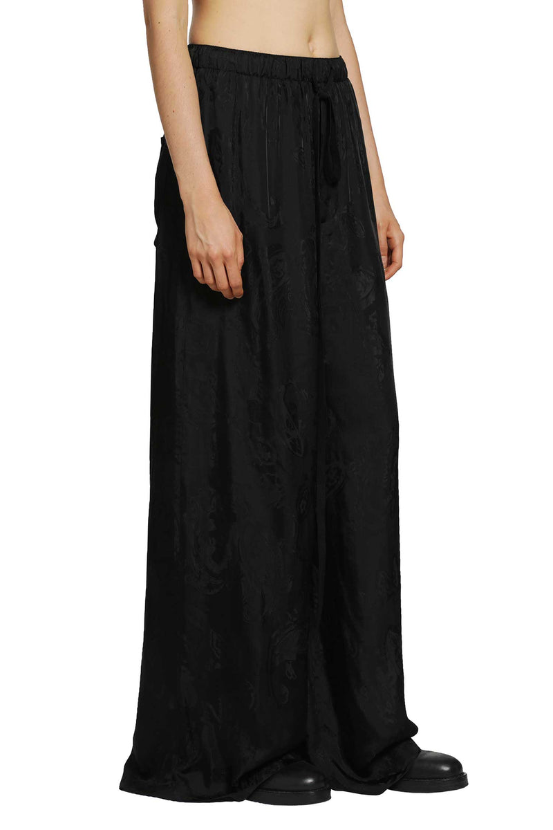 ANN DEMEULEMEESTER Nevi Lounge Pants in Paisley Satin woman