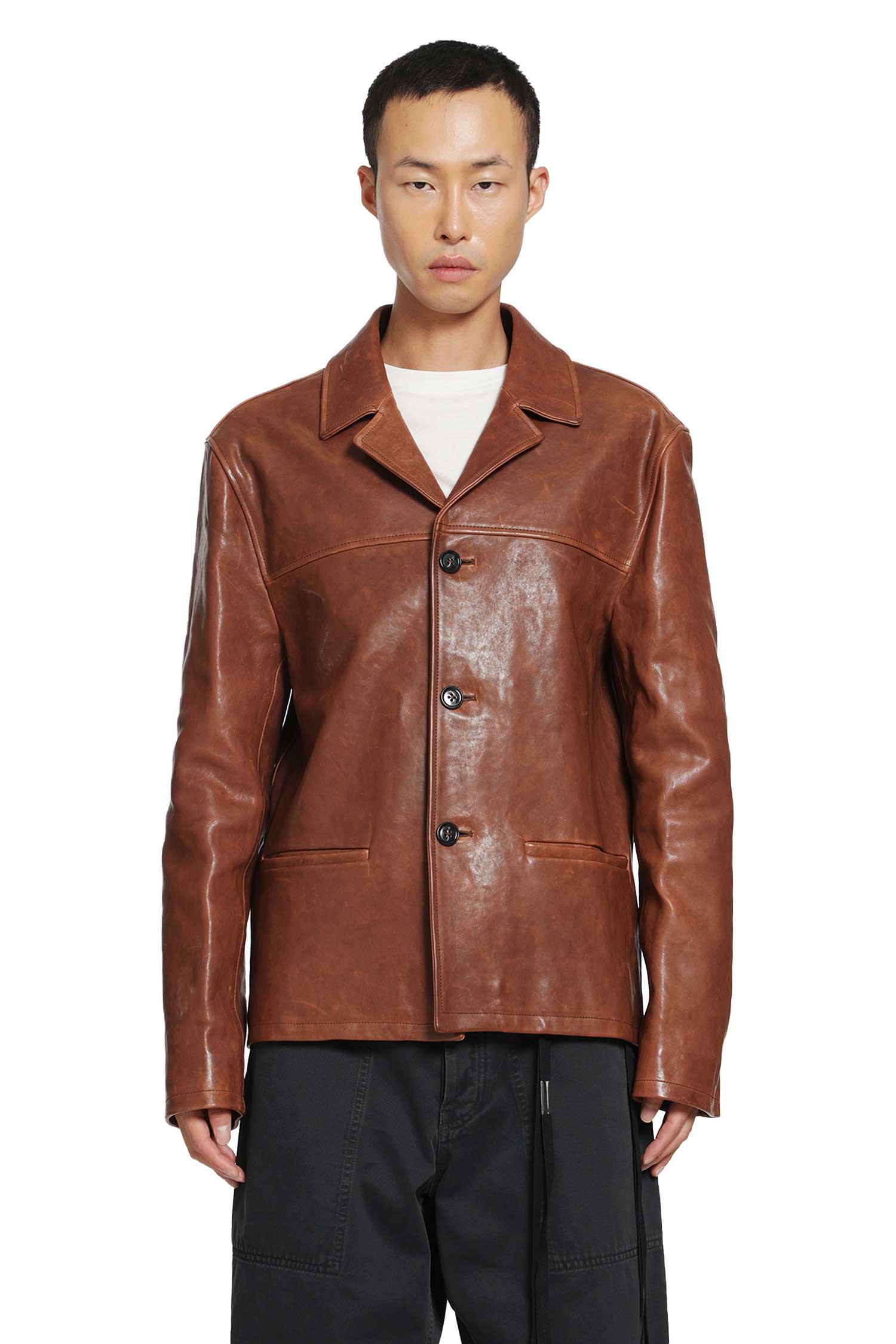Pareli Leather Caban