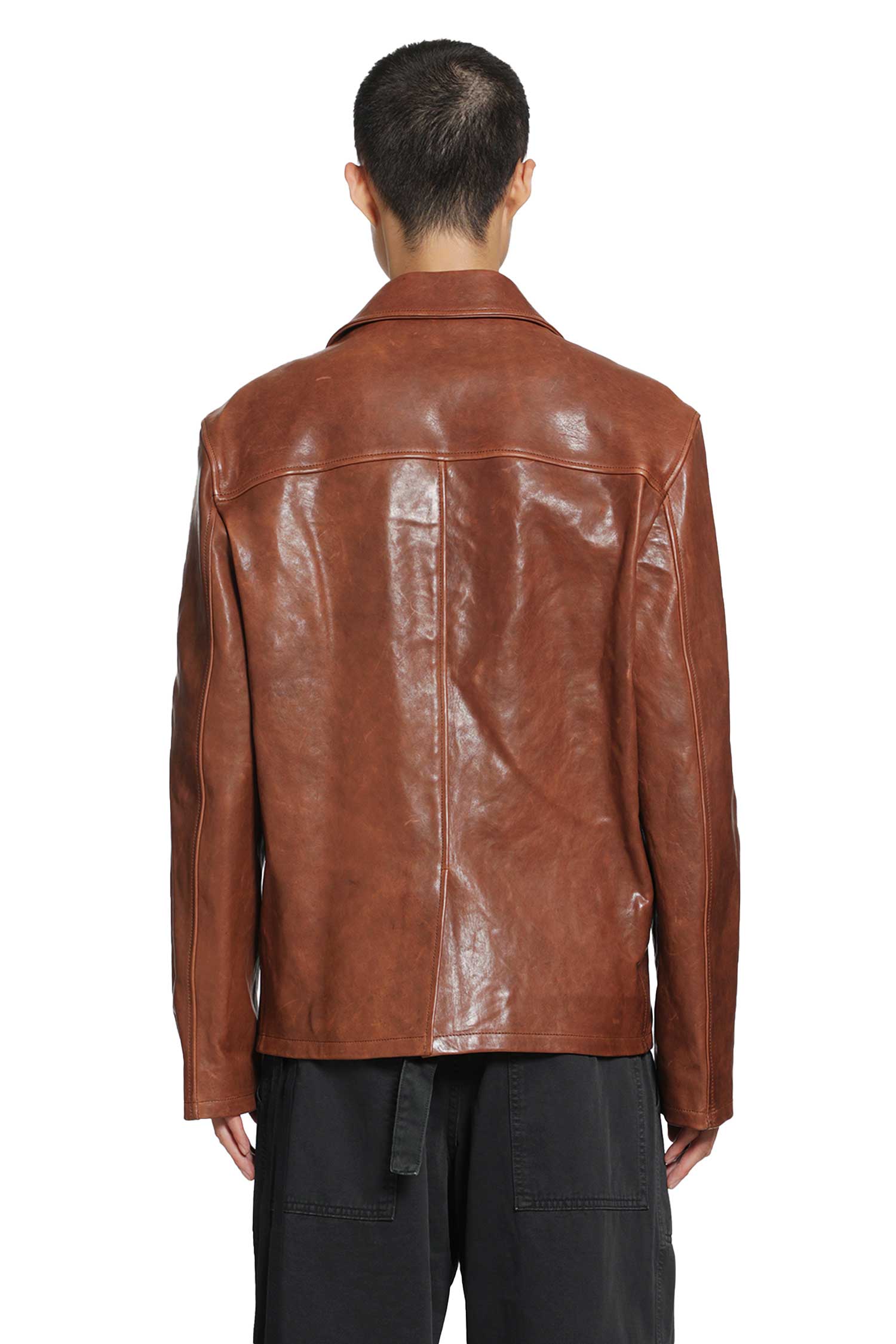 ANN DEMEULEMEESTER Pareli Leather Caban man