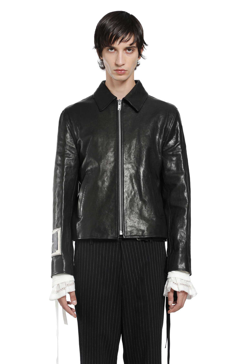 
              ANN DEMEULEMEESTER Sandor Leather Jacket man
            