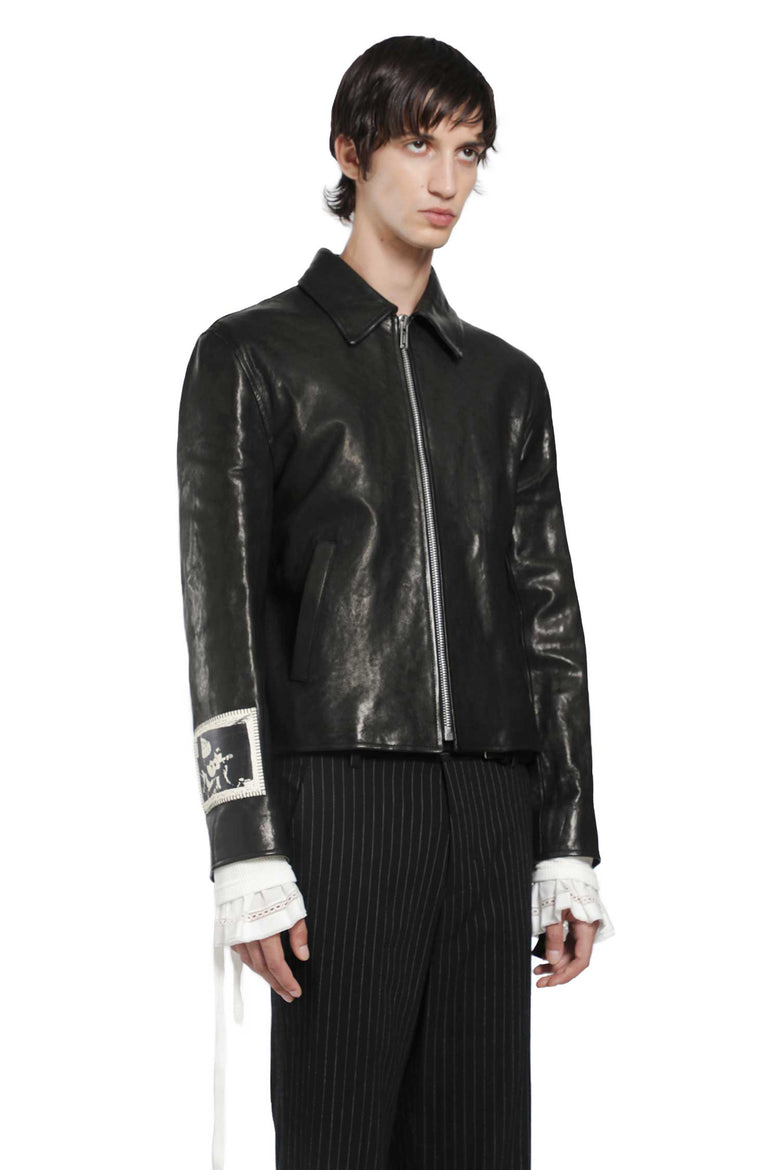 
              ANN DEMEULEMEESTER Sandor Leather Jacket man
            