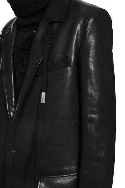Virva Vintage Lux Grained Leather Coat