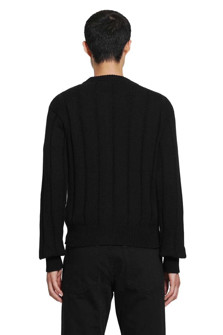 ANN DEMEULEMEESTER Natel Brushed Rib Cardigan man