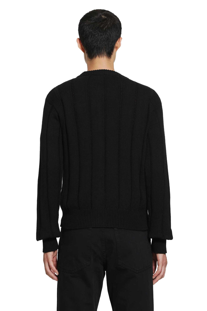 ANN DEMEULEMEESTER Natel Brushed Rib Cardigan man
