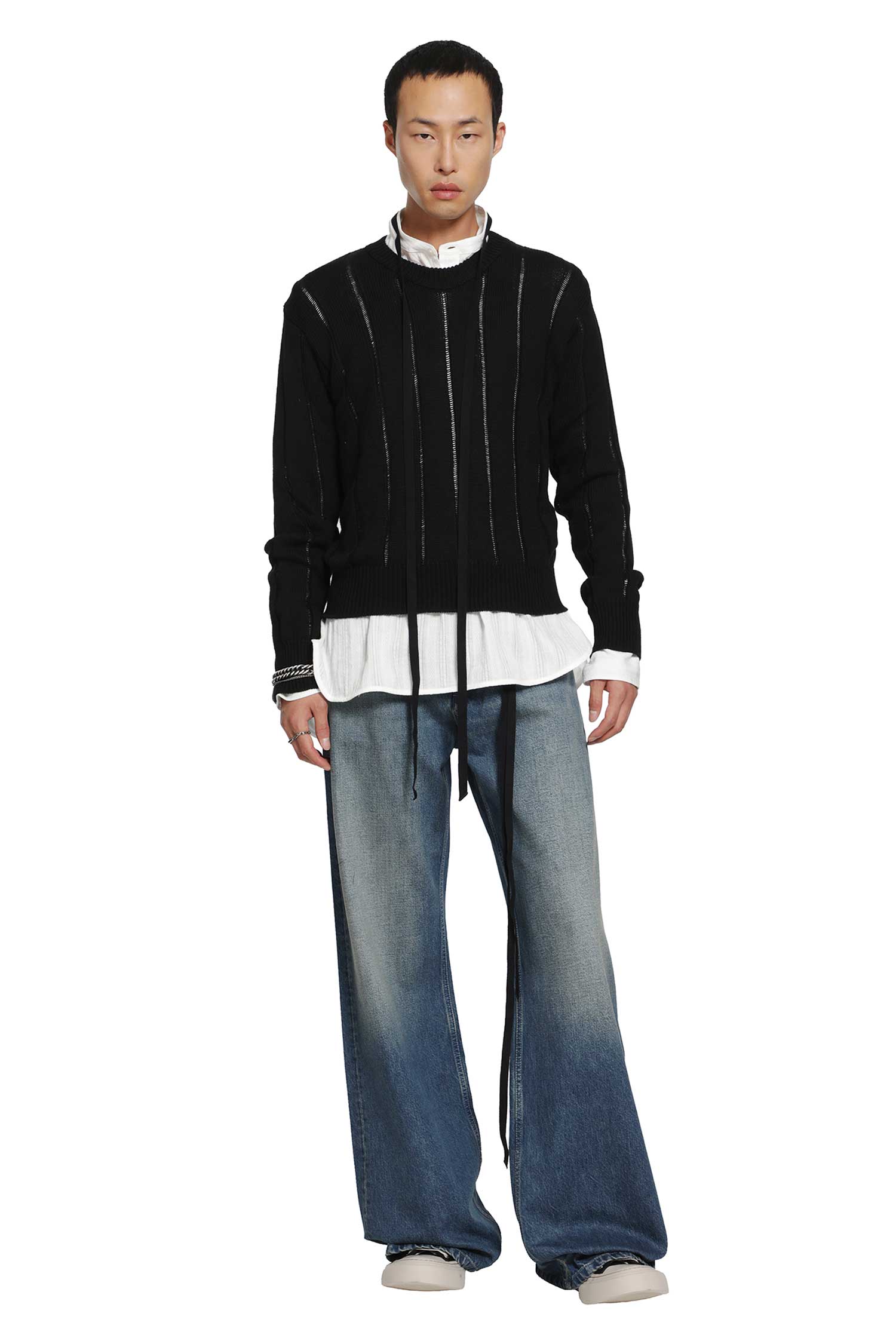 Rikki Brushed Rib Crewneck Sweater