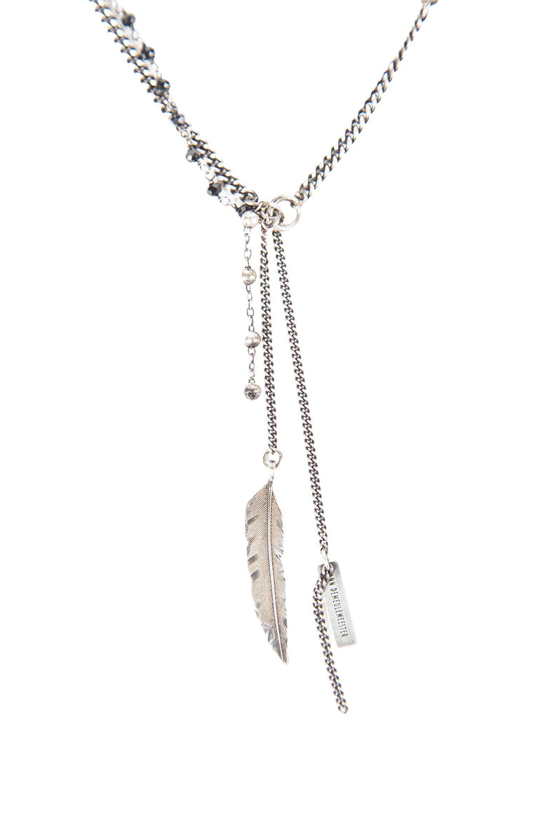 
              ANN DEMEULEMEESTER Maiko Feather Necklace man
            