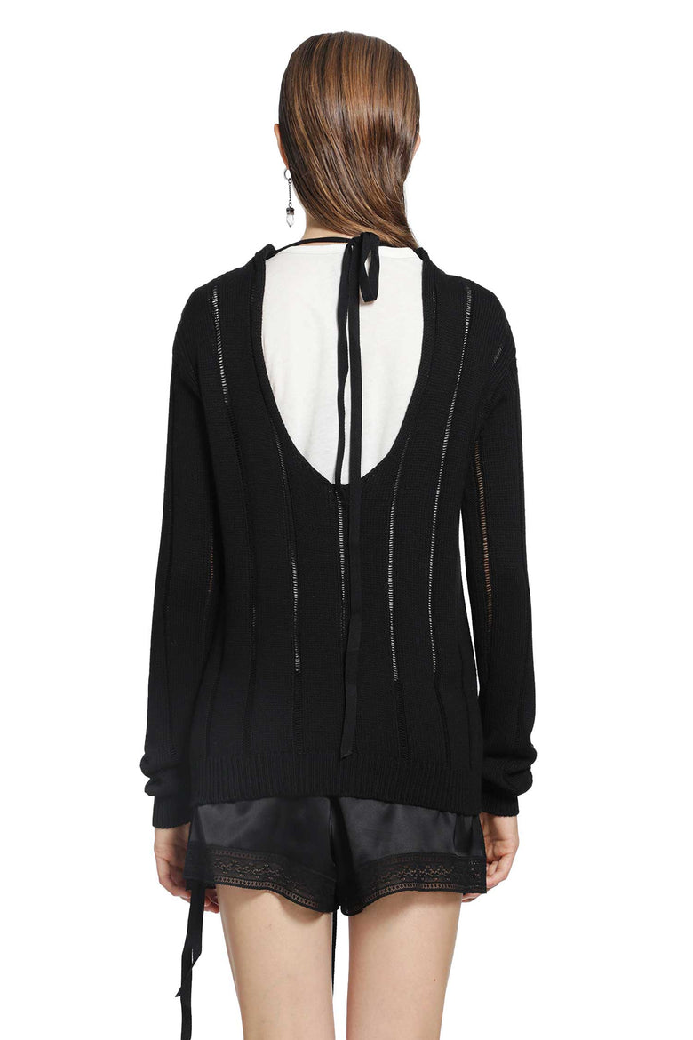 ANN DEMEULEMEESTER Nese Open Back Sweater woman