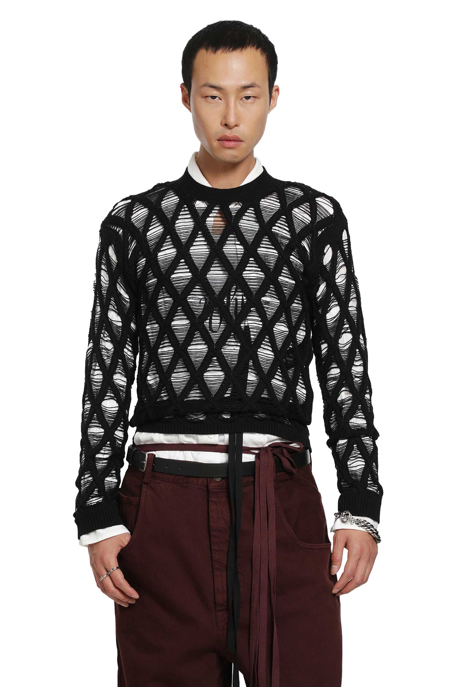 Carlos Diamond Stitch Sweater