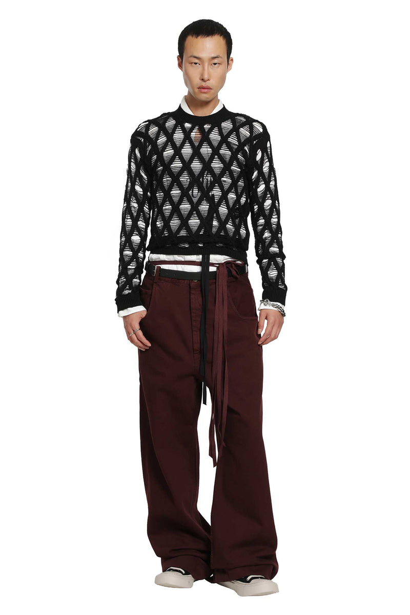 ANN DEMEULEMEESTER Carlos Diamond Stitch Sweater man
