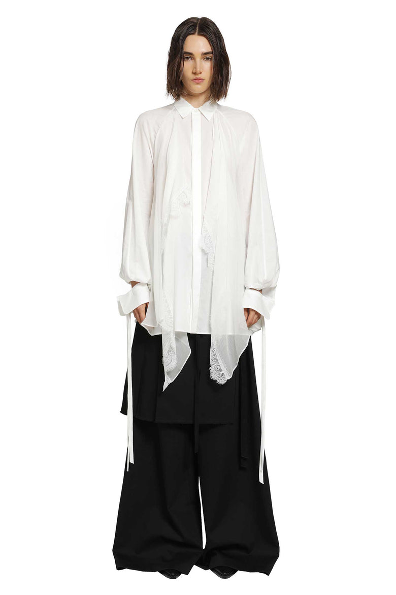 ANN DEMEULEMEESTER Sini Shirt with Silk Crepon Drap woman