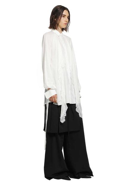 Sini Shirt with Silk Crepon Drap