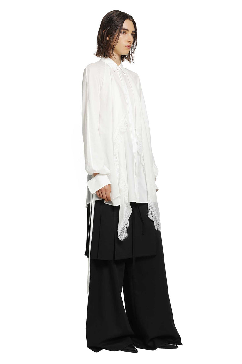
              ANN DEMEULEMEESTER Sini Shirt with Silk Crepon Drap woman
            