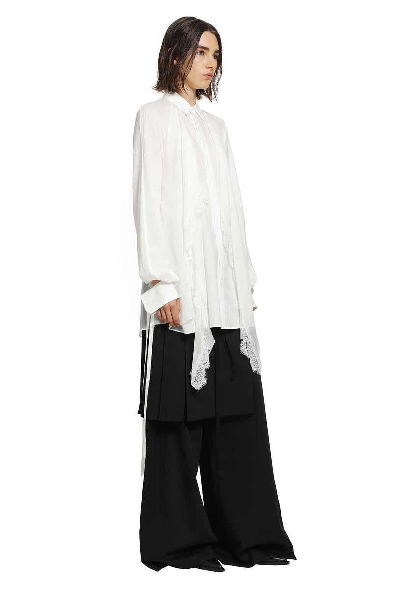 ANN DEMEULEMEESTER Sini Shirt with Silk Crepon Drap woman
