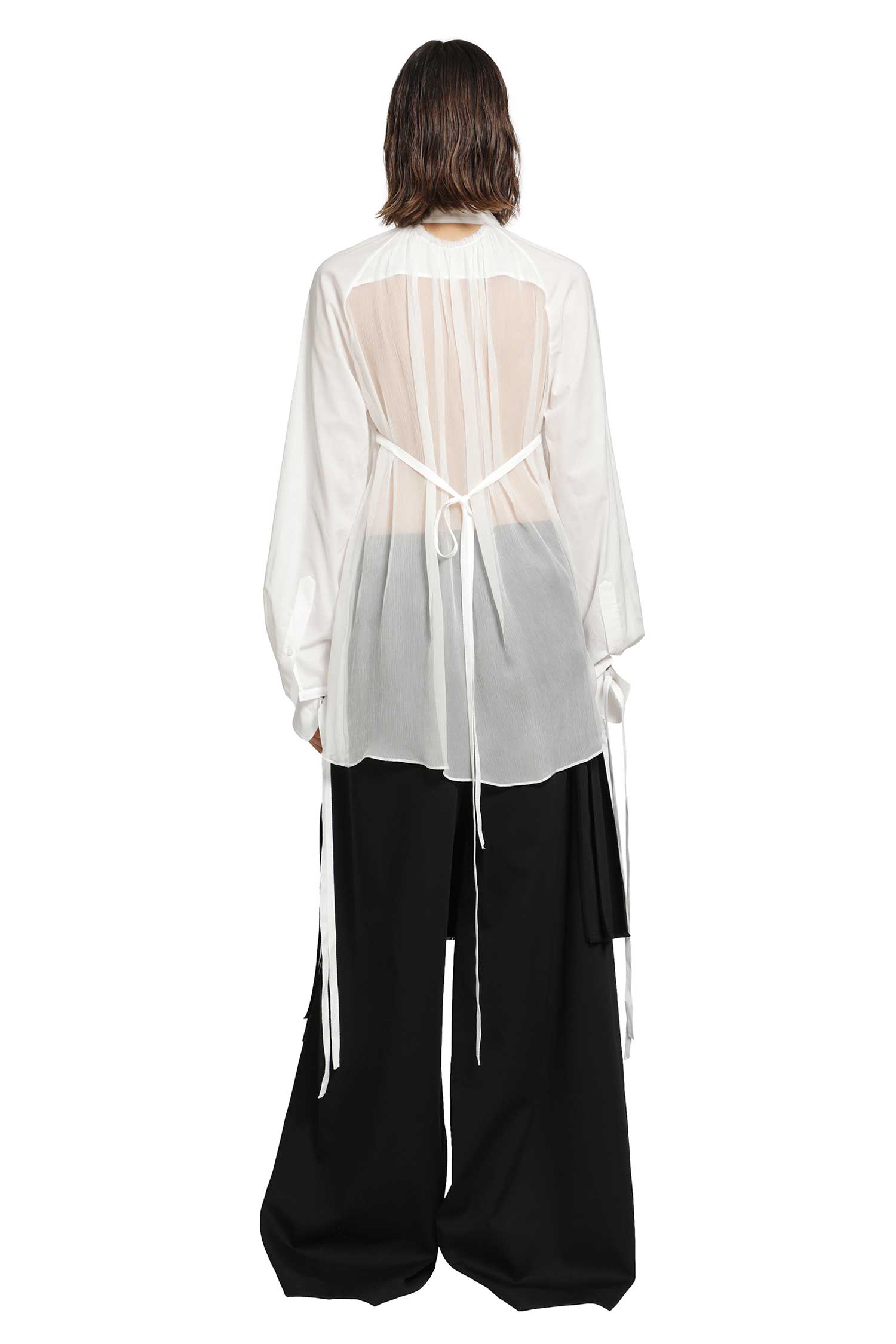 ANN DEMEULEMEESTER Sini Shirt with Silk Crepon Drap woman