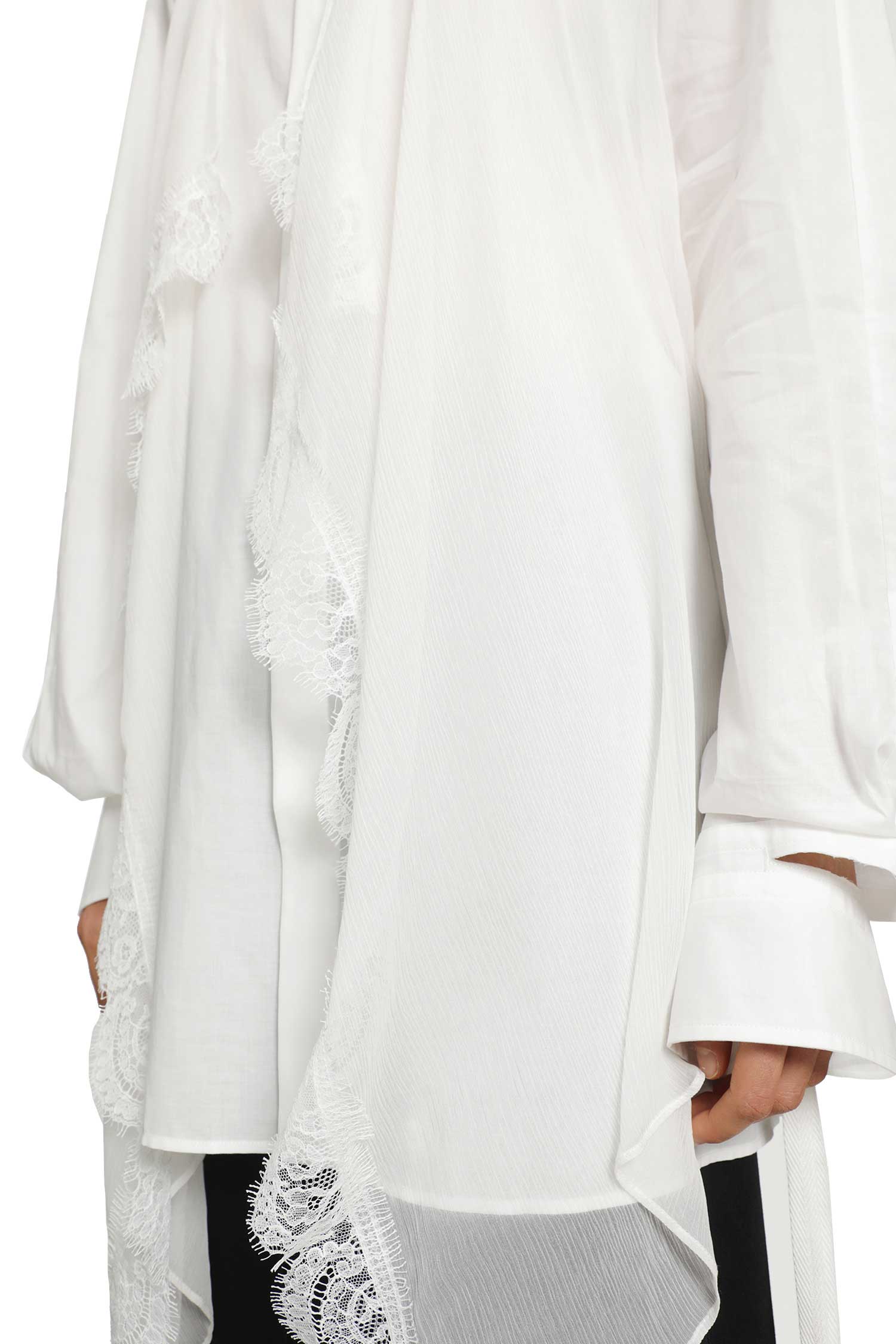 Sini Shirt with Silk Crepon Drap