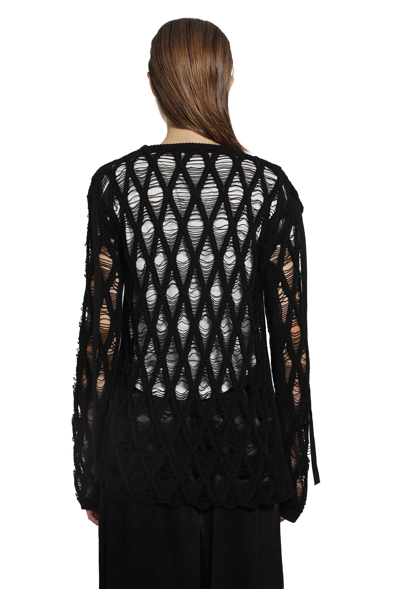 ANN DEMEULEMEESTER Izabel Diamond Stitch Sweater woman