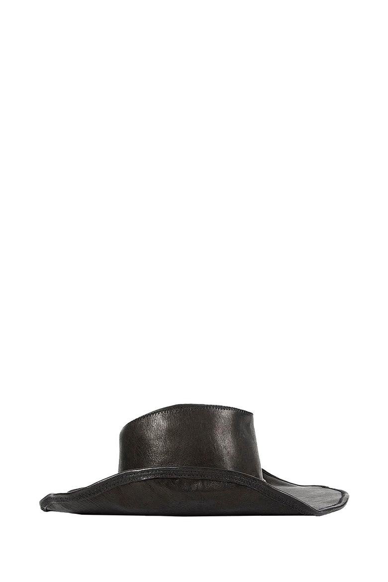 
              ANN DEMEULEMEESTER Joleik Leather Hat man
            