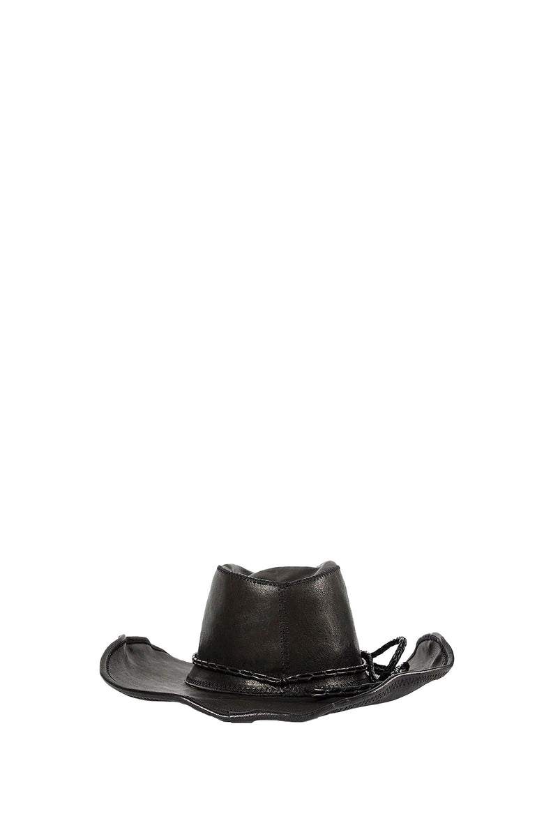 
              ANN DEMEULEMEESTER Joleik Leather Hat man
            