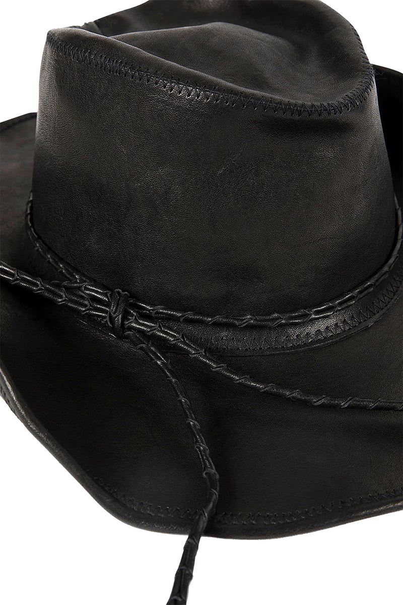 ANN DEMEULEMEESTER Joleik Leather Hat man