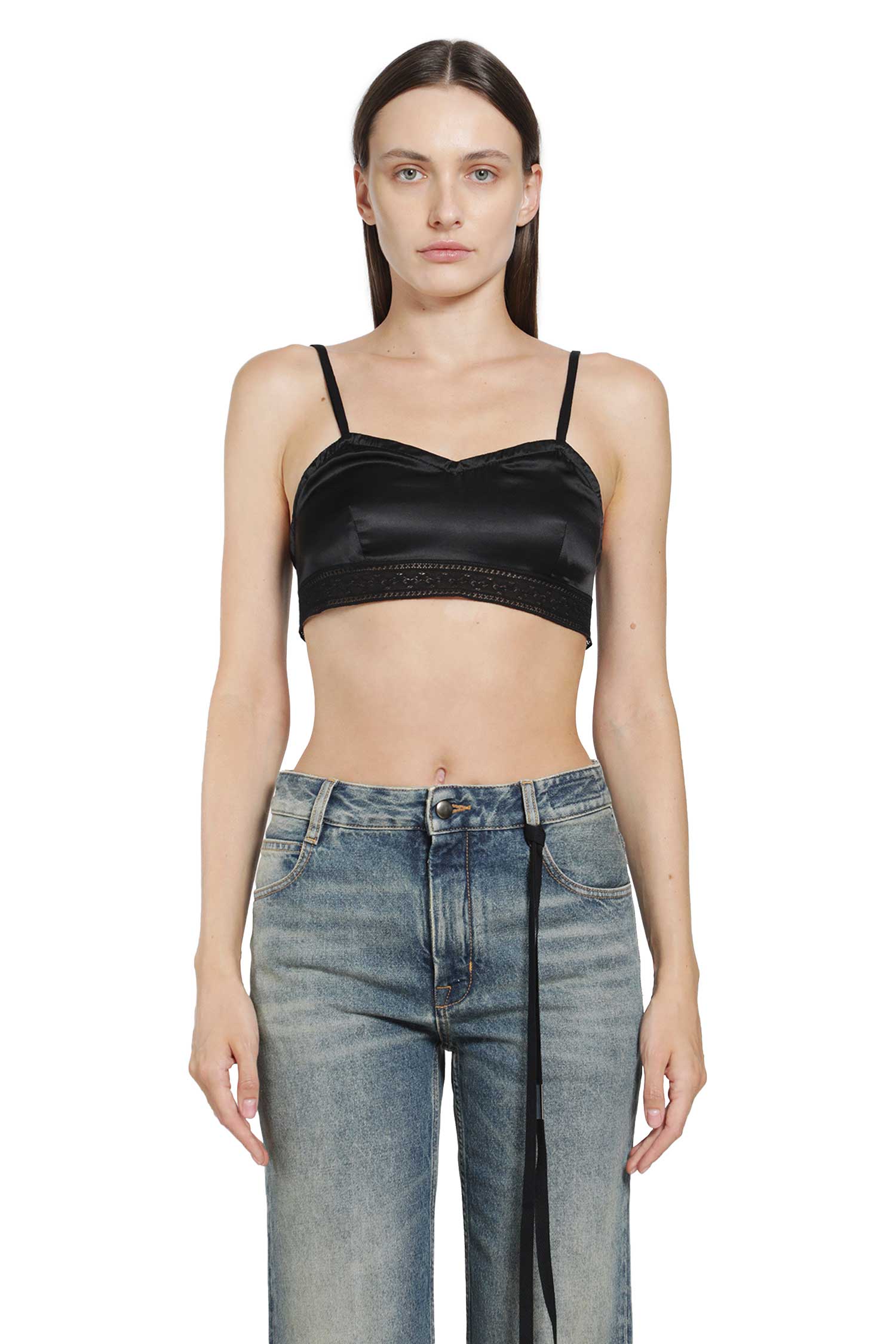 Xaja Washed Silk Satin Bralette