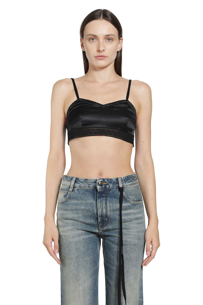 
              ANN DEMEULEMEESTER Xaja Washed Silk Satin Bralette woman
            