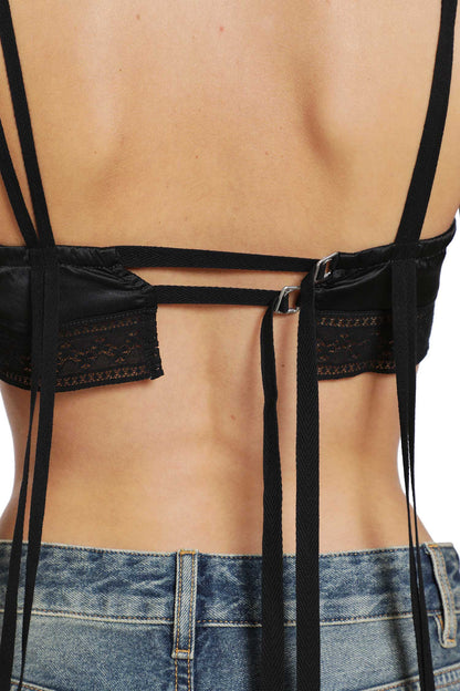 Xaja Washed Silk Satin Bralette