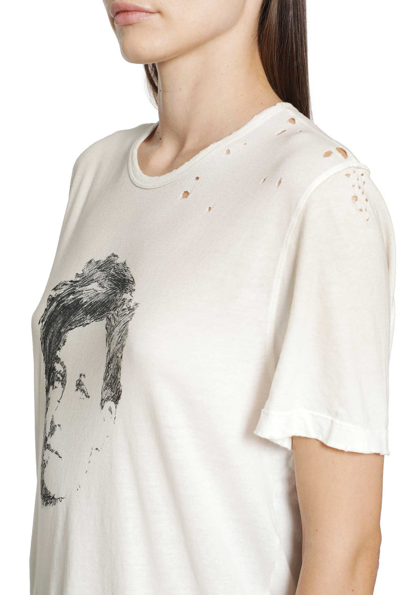 ANN DEMEULEMEESTER Fanie ''Portrait'' Standard Fit T-Shirt woman