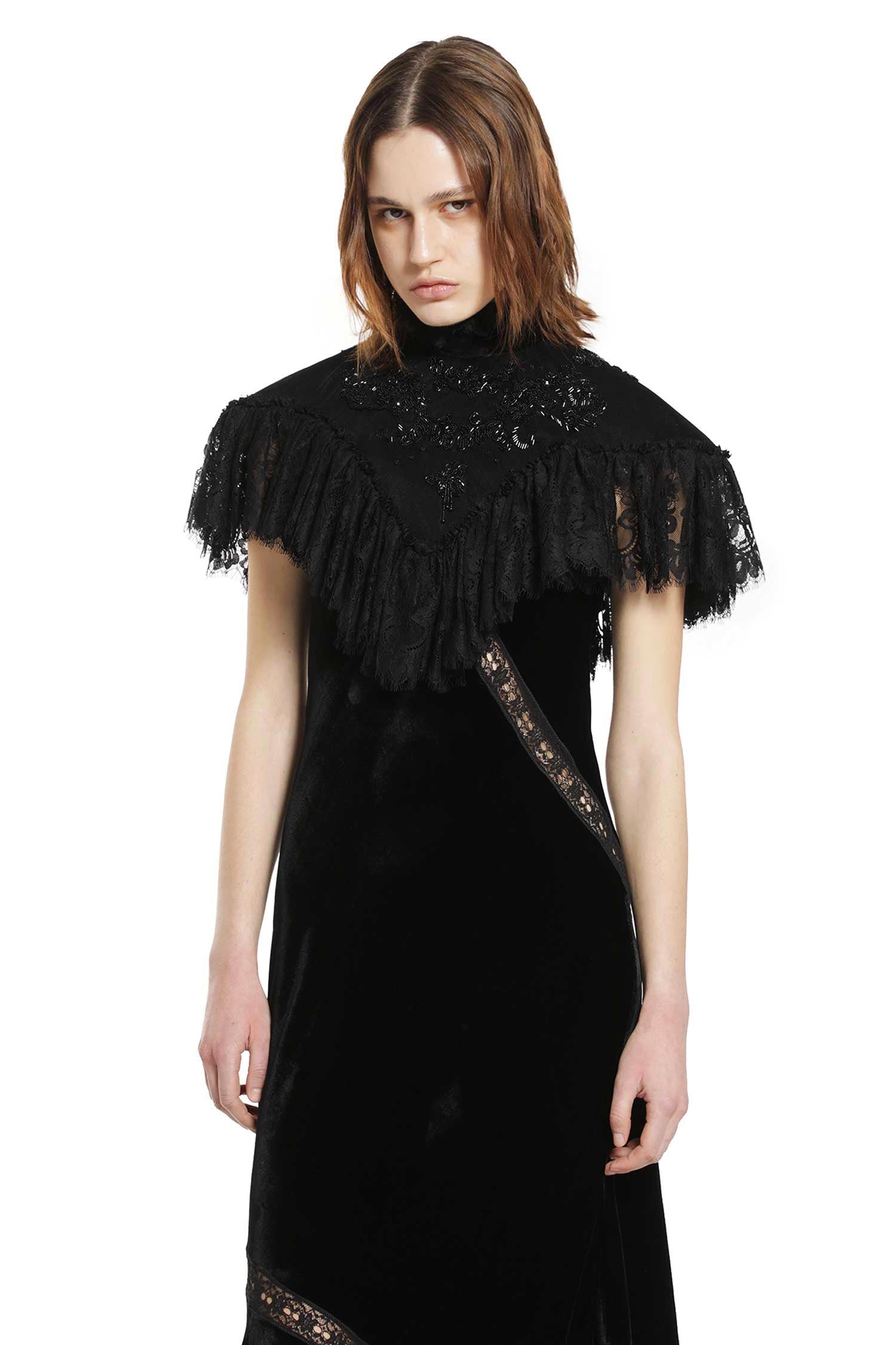 ワンピース Ann demeulemeester 90s body dress Barbro Long Dress in Ultralight Crêpe Wool Knit – Antonioli.eu