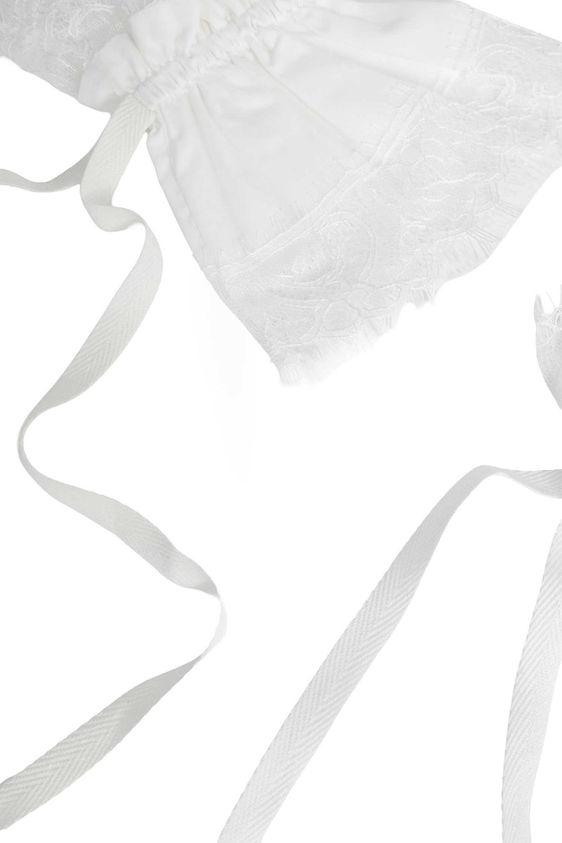 ANN DEMEULEMEESTER Birte Cuffs with Lace Ruffles woman