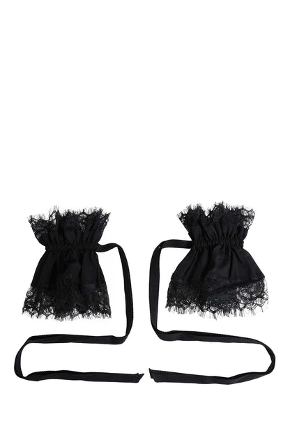 Birte Cuffs with Lace Ruffles
