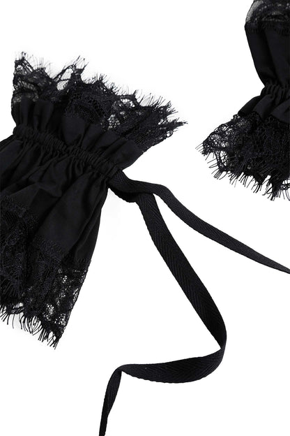 Birte Cuffs with Lace Ruffles
