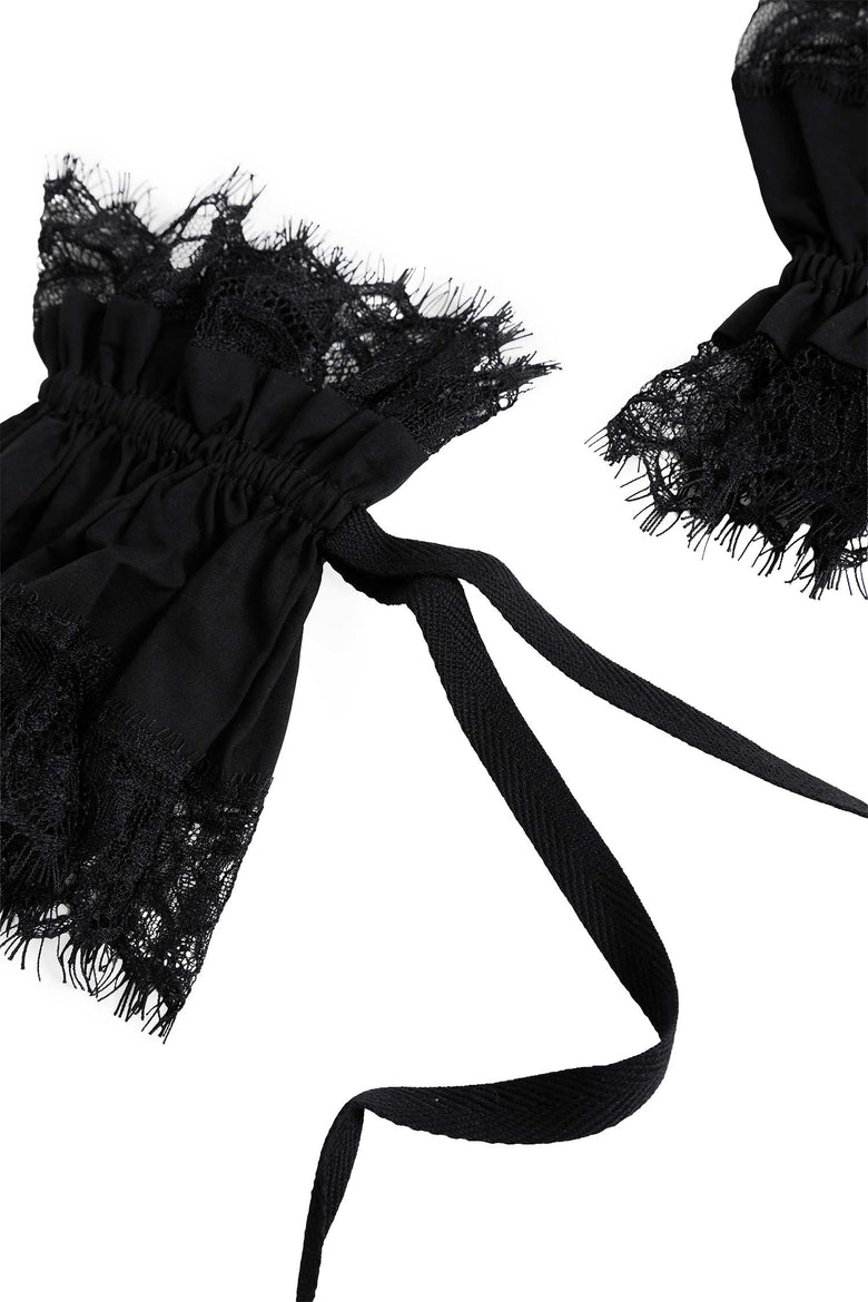 
              ANN DEMEULEMEESTER Birte Cuffs with Lace Ruffles woman
            