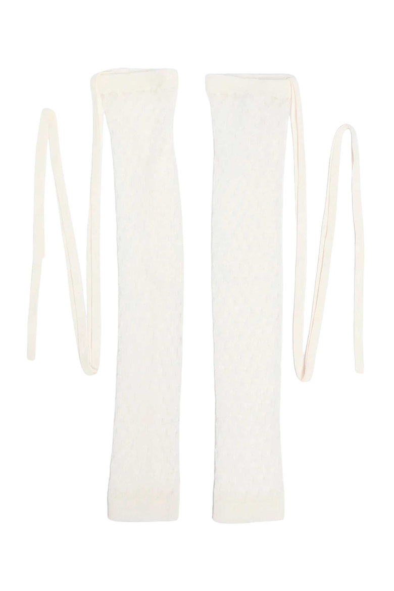 ANN DEMEULEMEESTER Tella Ajoure Knit Leg Warmers woman