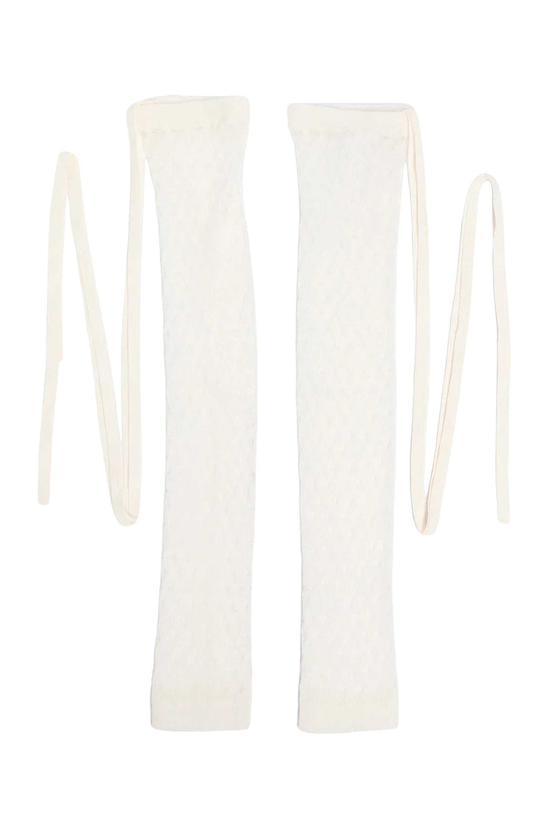 ANN DEMEULEMEESTER Tella Ajoure Knit Leg Warmers woman