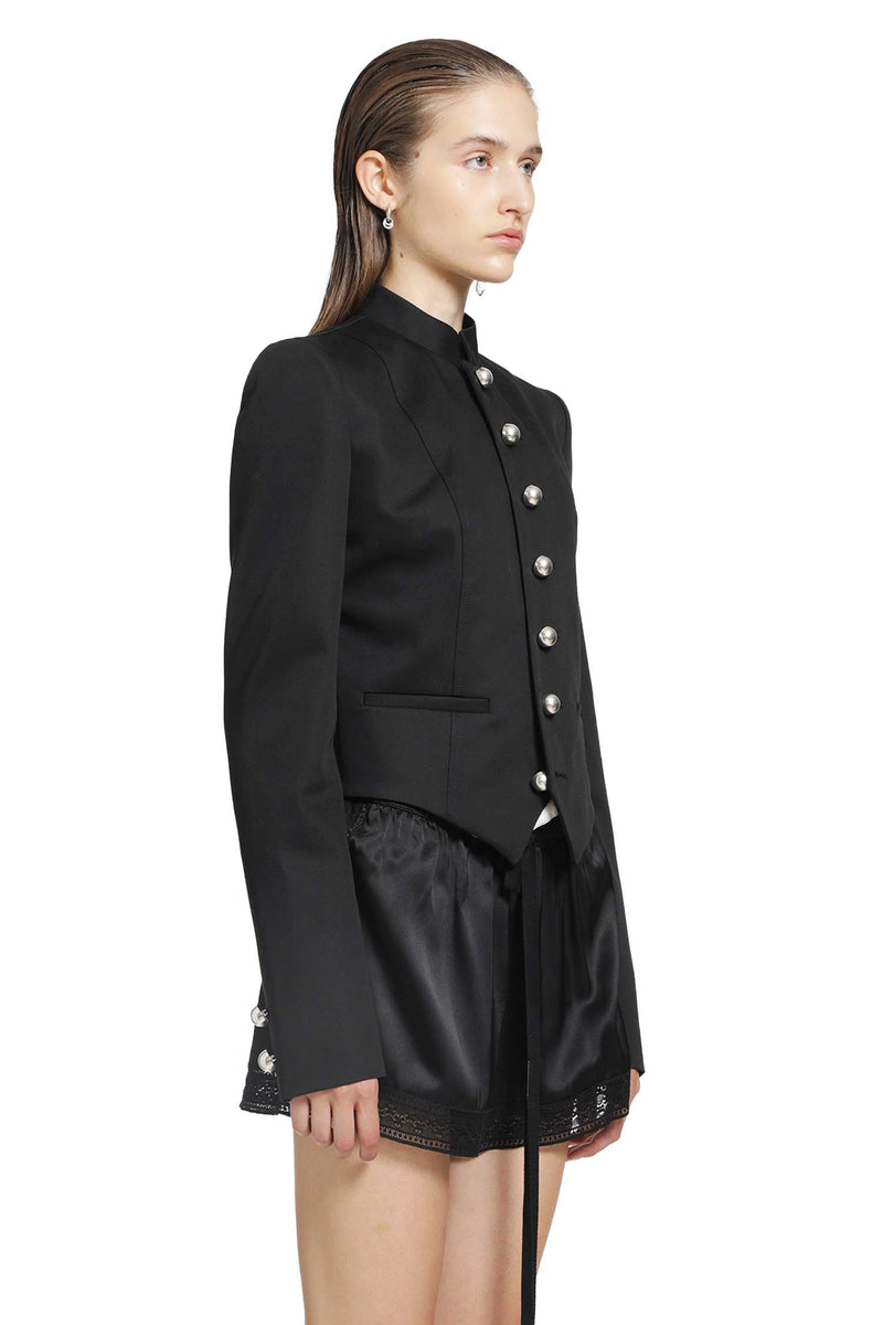 ANN DEMEULEMEESTER Bab Stand Collar Jacket woman